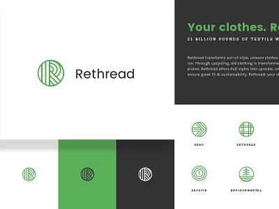 Rethread - Branding & Identity branding environmental icons identity receive rethread send
