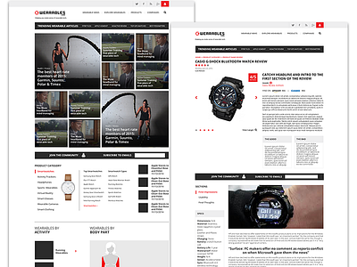 Wearables Website technology wearable web design