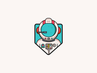 Dribble Spaceman icon character commerce logo design e flat flat design fly icon logo minimal rocket space spaceman