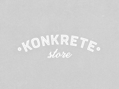 Konkrete apparel identity konkrete logo store white