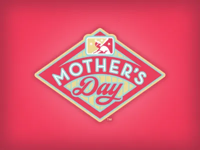 Mother's Day baseball logo mom mothers day studio simon