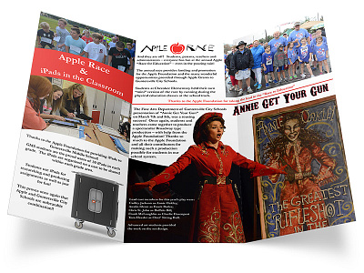 Apple Foundation Annual Report Brochure brochure graphic design layout photography print