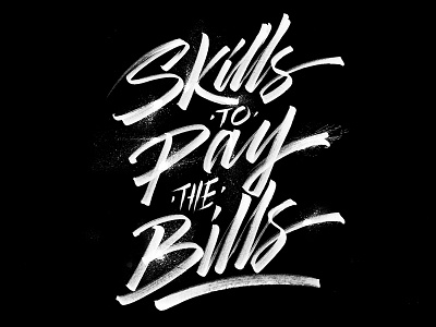B-Boys in the house beastie boys brushpen handlettering lettering letters pay the bills skills type