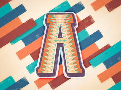 A, eh? fun illustration letters pattern patterns type