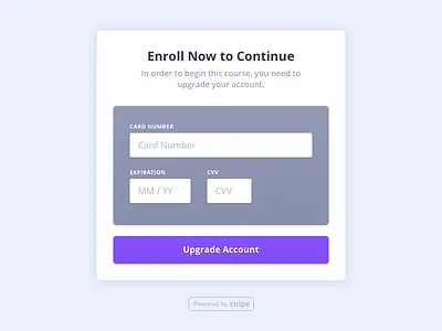 Payment card charge credit form payment upgrade