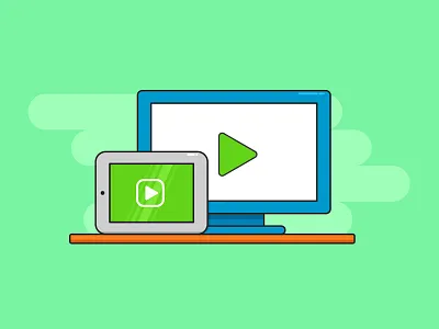 External Screen app icon illustration ios ipad kiosk monitor play screen tv video