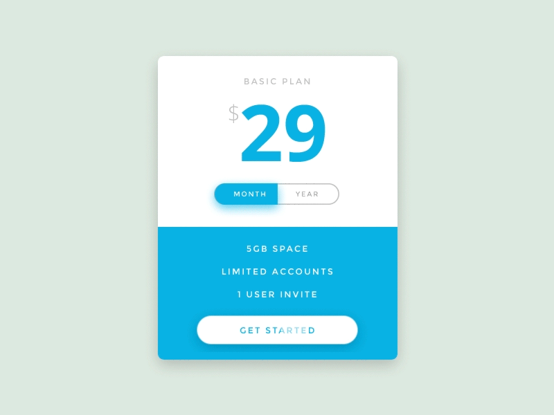 Plans animated clean form gif interface plans simple ui web web design