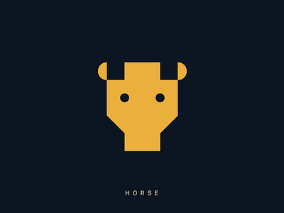 Chinese Zodiac - 07 Horse china chinese geometrical horse zodiac
