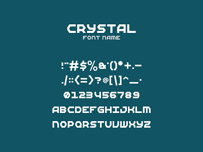 Crystal - Free font font free type