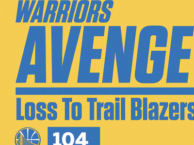 Warriors Avenge