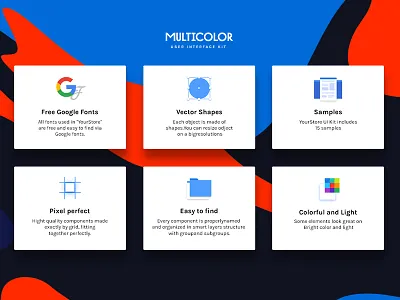 Multicolor UI Kit color e commerce fashion magazine multicolor product shop store ui ui kit ux