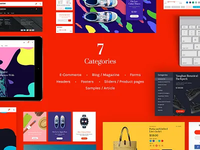 Multicolor UI Kit color e commerce fashion magazine multicolor product shop store ui ui kit ux