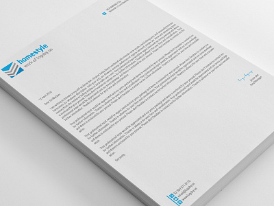 Clean Property Homestyle Letterheads business letterhead identity letter letter head letterhead pad letterhead template letterhead word print ready stationery word template