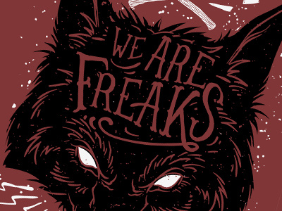 We are freaks bad wolf freaks wolf wolf design wolf tee