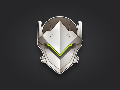 Overwatch: Genji blizzard cyborg game genji illustration minimal ninja overwatch samurai sword