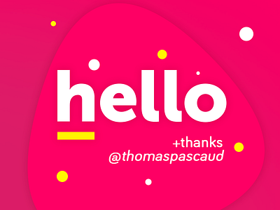 Hello dribbble ! dribbble first hello shot