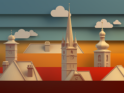 Sibiu ( Hermannstadt ) hermannstadt render sibiu