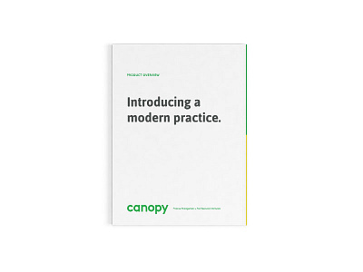 Canopy Brochure Cover brochure canopy cover simple software white