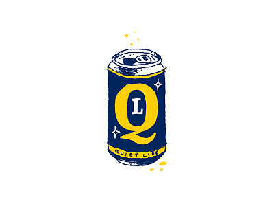 The Quiet Life - The Quiet Lager beer handdrawn sketch thequietlife