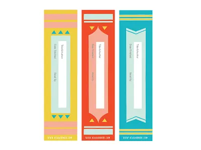 Bookmarks books design identity illustration kids logo