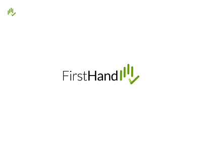 First Hand app branding icon illustration lettering logo logo design logos logotype