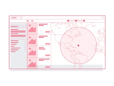 System (Problem) b2b backend icon illustrator system