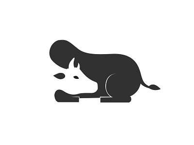 The cow animal cow negativespace