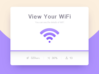 Day 25 - view your wifi 100 card clean cool dailyui flat