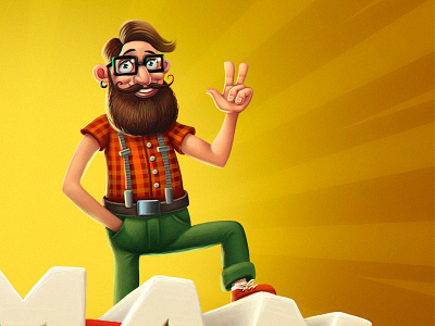 Hipster hipster illustration man