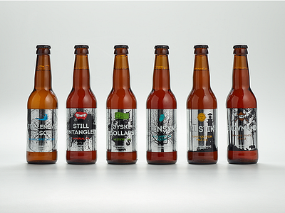 ØLSNEDKEREN Labels beer labels silver