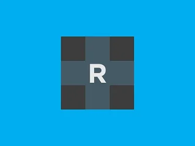 R brand design designer doc en route flag logo nautical ocean sea travel