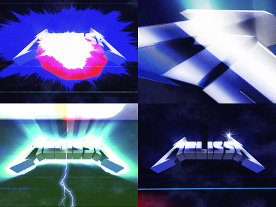 Metallica Mom Stills 80s animation design metal metallica mom mothers day motion graphics neon retro rock typography