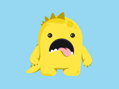 Cute Monster art character cute flat game icon logo logotype minimal monster sweet toy