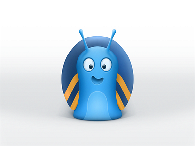 Doll Snail blue doll snail surprised toy xy