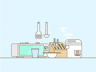 Kitchen supplies ai sketch