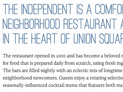 The indo! typography