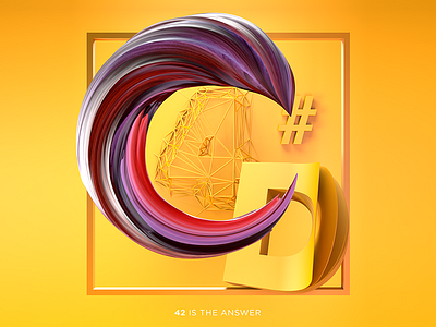 #C4D42 3d c4d c4d42 cinema 4d lettering