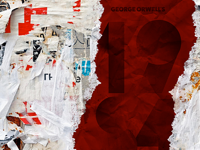 Numbers — 1984 1984 geometric george orwell numbers red shadow