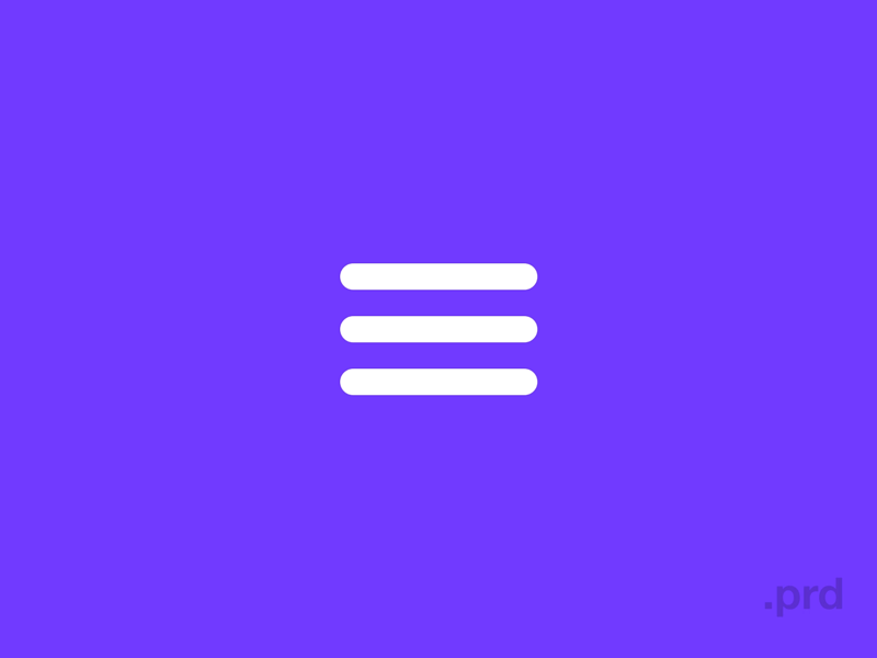 Button transition in Principle animation freebie hamburger icon prd principle transition ui ux