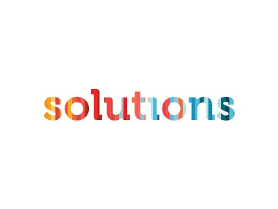 Solutions 2 brand different explore fun logo mark pattern solution spectrum texture wordmark
