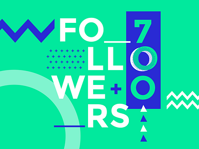 700 Followers 700 brandbox dribbble followers green seguidores shot verde