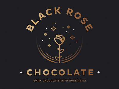 Black Rose black chocolate rose