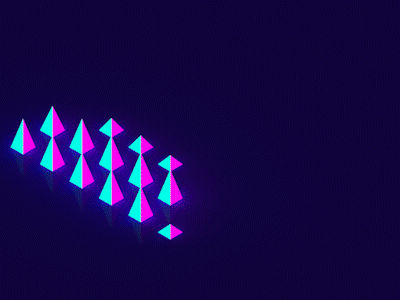 Pyramids 80s c4d cinema 4d geometric illumination isometric looping low poly pyramids retro