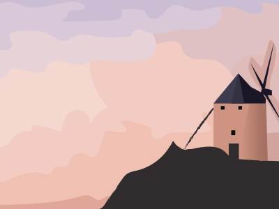 Consuegra. La mancha. cervantes draw trip la mancha molinos