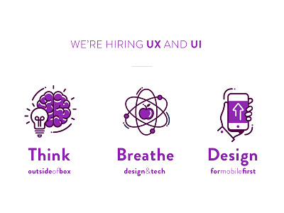 Hiring UX and UI Designers - Join the OLX Brazil Design Team app brazil hire hiring icons illustration mobile position ui ux vector visual