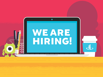 DT | "We Are Hiring!" california design doodle hiring illustration jobs san diego ui ux web design