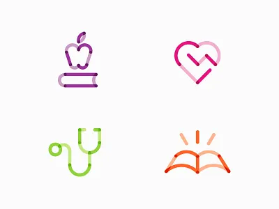 Connect Icons education health houston icon iconography
