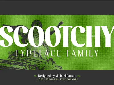 Scootchy typeface branding contrast display font graphic design headlines logo opentype sans type design typography ui
