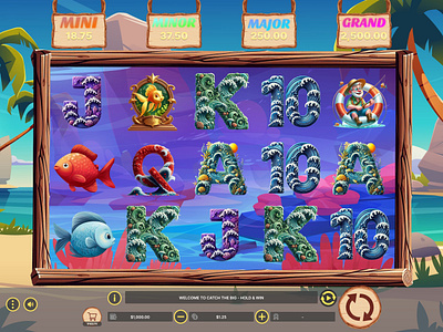Catch The Big - Hold & Win Slot Game 3d animation app betting branding casino design gambling game design gaming graphic design illustration logo motion graphics slots typography ui ui design ux vector