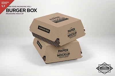 Burger Box Packaging Mockup box box packaging mockup burger burger box burger box packaging burger box packaging mockup disposable food box food packaging kraft kraft paper meal box noodle box packaging packaging mockup paper paper box salad box take away take out